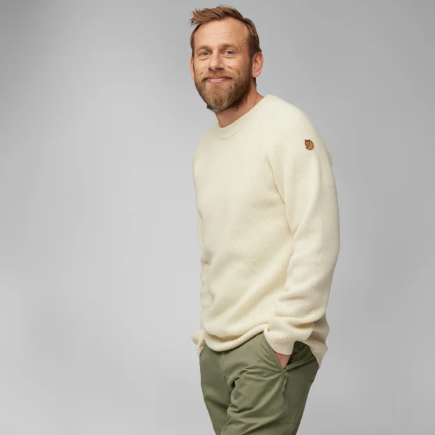 Fjällräven Övik Rib Sweater M Men’s Outlet Model Model side 76047