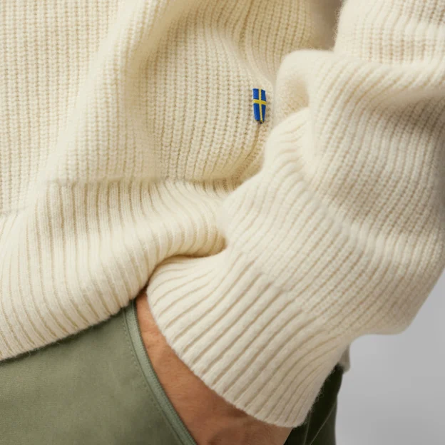 Fjällräven Övik Rib Sweater M Men’s Outlet Detail Angle H 76050