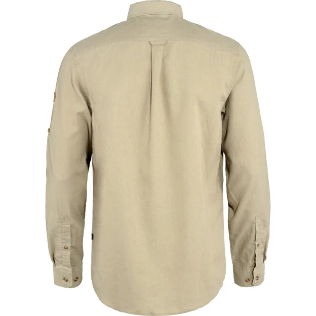 Fjällräven Övik Travel Shirt LS M Men’s Shirts Beige Main Back 49761