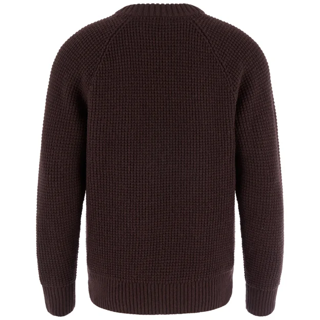 Fjällräven Övik Waffle Knit M Men’s Sweaters & knitwear Brown, Purple Main Back 104885