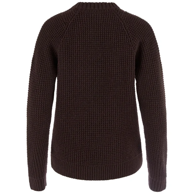 Fjällräven Övik Waffle Knit W Women’s Sweaters & knitwear Brown, Purple Main Back 104883