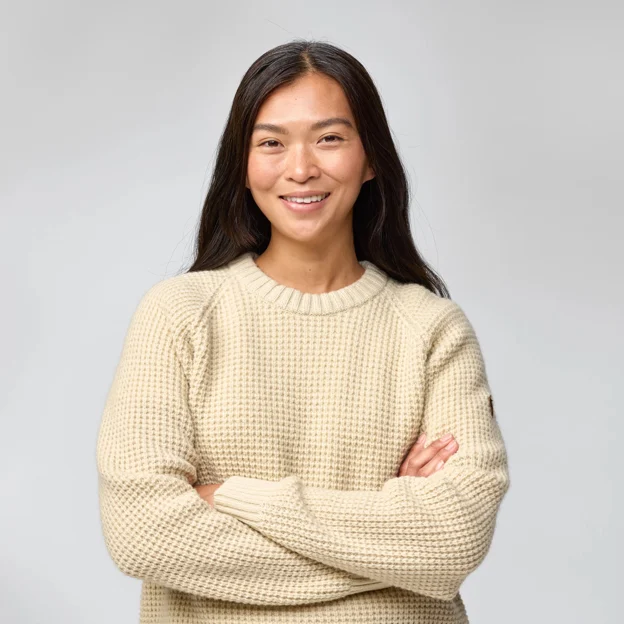 Fjällräven Övik Waffle Knit W Women’s Sweaters & knitwear Model Angle F 94463
