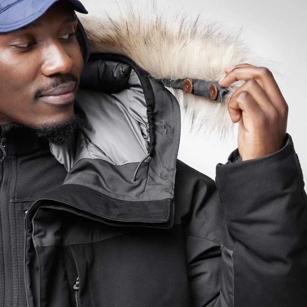Fjällräven Polar Expedition Parka M Men’s Down jackets Detail Angle F 76077