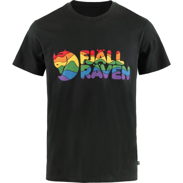Fjällräven Rainbow T-shirt Unisex T-shirts & tank tops Black Main Front 84287