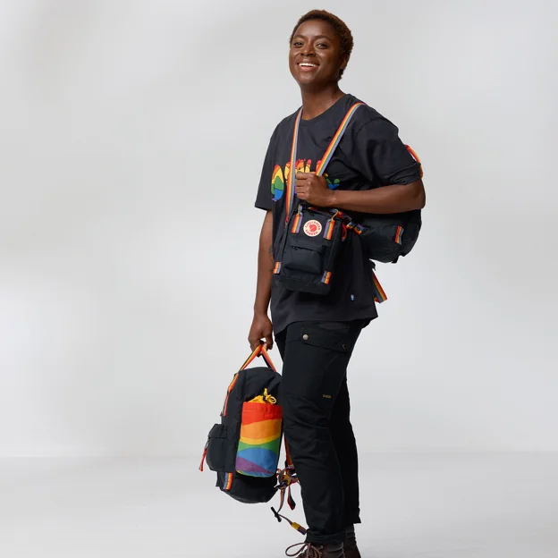 Fjällräven Rainbow T-shirt Unisex T-shirts & tank tops Model Angle H 85661
