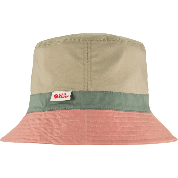 Fjällräven Reversible Bucket Hat Unisex Caps, hats & beanies Beige, Pink Main Back 73977