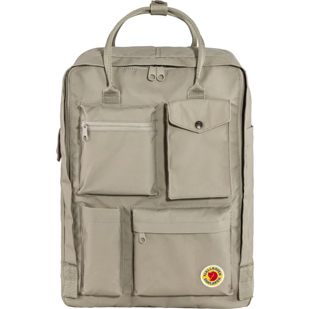 Fjällräven Samlaren Kånken 2c Unisex Daypacks Beige Main Front 44387