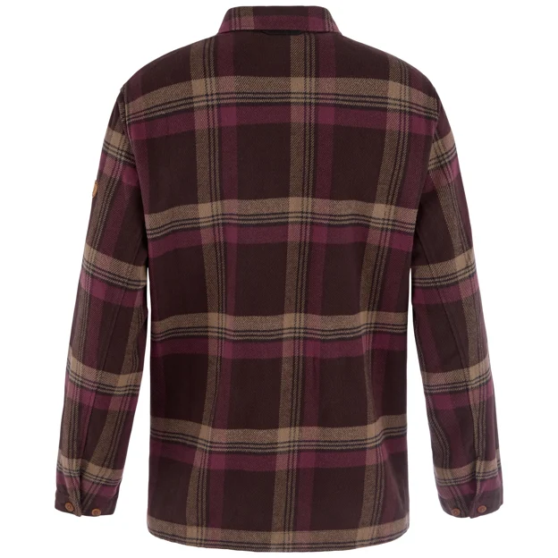 Fjällräven Singi Flannel Overshirt W Women’s Shirts Brown, Purple, Red Main Back 104858