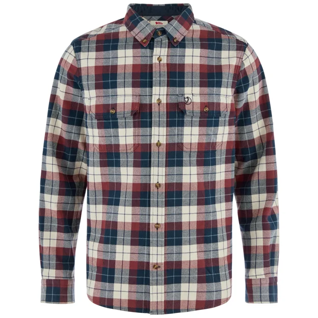 Fjällräven Singi Heavy Flannel Shirt M Men’s Shirts Purple, Blue, Red Main Front 104771