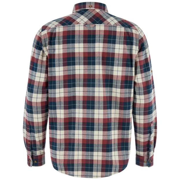 Fjällräven Singi Heavy Flannel Shirt M Men’s Shirts Purple, Blue, Red Main Back 104767