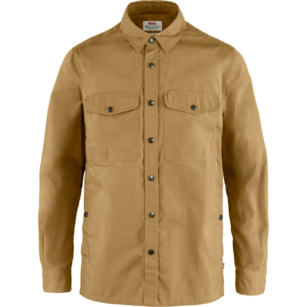 Fjällräven Singi Overshirt M Men’s Shirts Brown, Yellow Main Front 43125