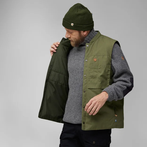 Fjällräven Singi Padded Vest M Men’s Outlet Detail Angle G 76116