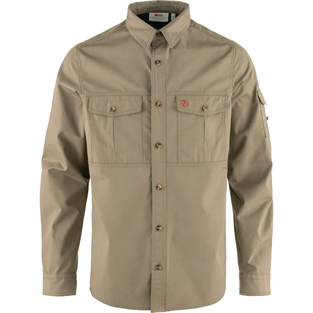 Fjällräven Singi Trekking Shirt LS M Men’s Shirts Brown Main Front 73882