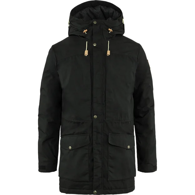 Fjällräven Singi Wool Padded Parka M Men’s Parkas Black Main Front 19571