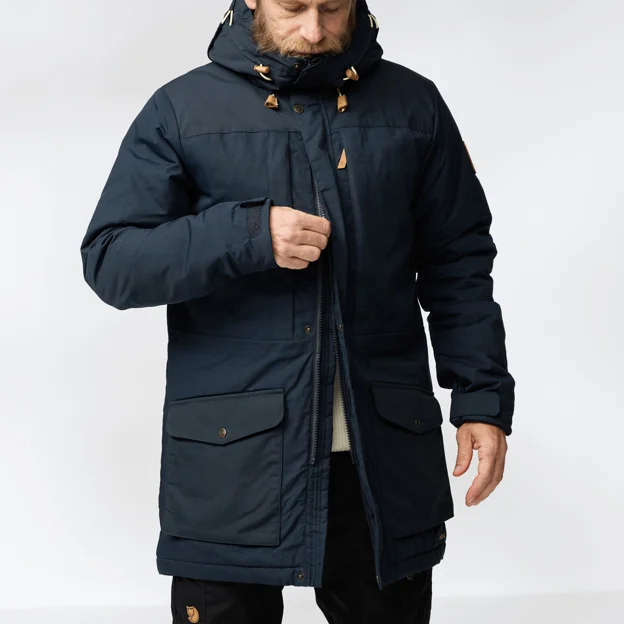 Fjällräven Singi Wool Padded Parka M Men’s Parkas Model Angle F 86341