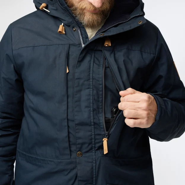 Fjällräven Singi Wool Padded Parka M Men’s Parkas Model Angle G 86342