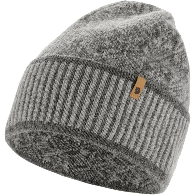 Fjällräven Snow Beanie Unisex Caps, hats & beanies Grey Main Front 93453