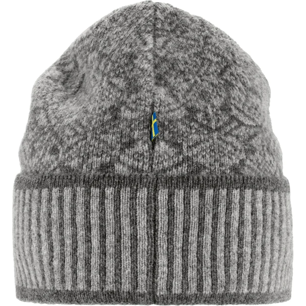 Fjällräven Snow Beanie Unisex Caps, hats & beanies Grey Main Back 93452