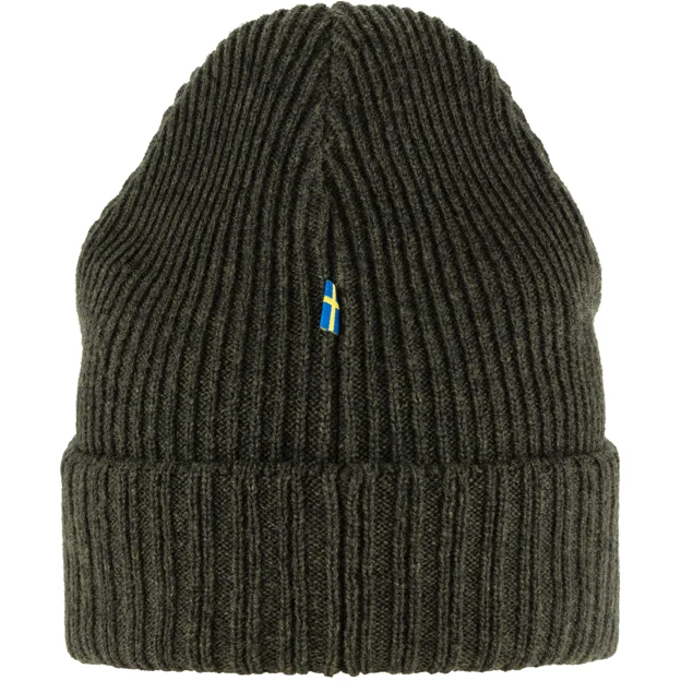 Fjällräven Sörmland Reversible Beanie Unisex Caps, hats & beanies Brown, Green Main Back 79822