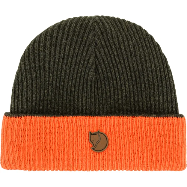 Fjällräven Sörmland Reversible Beanie Unisex Caps, hats & beanies Brown, Green Main Angle G 85221