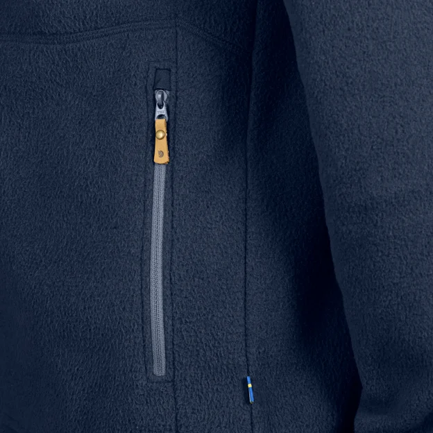 Fjällräven Sten Fleece M Men’s Fleeces Blue Detail 20726