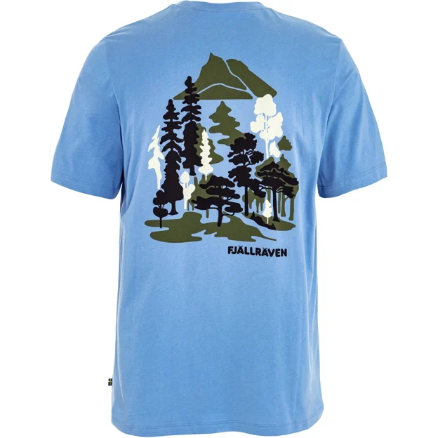 Fjällräven Swedish Forest T-Shirt M Men’s T-shirts & tank tops Blue Main Back 100841
