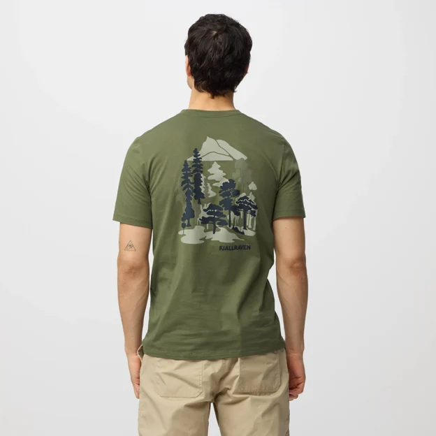 Fjällräven Swedish Forest T-Shirt M Men’s T-shirts & tank tops Model Model back 100415