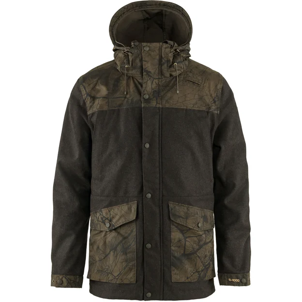 Fjällräven Värmland Wool Jacket M Men’s Hunting jackets Dark green, Green Main Front 30185
