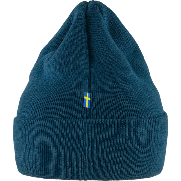 Fjällräven Vardag Classic Beanie Unisex Caps, hats & beanies Blue Main Back 30146