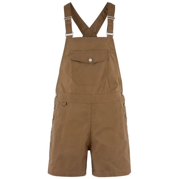 Fjällräven Vardag Dungaree Shorts W Women’s Shorts & skirts Brown Main Front 101680