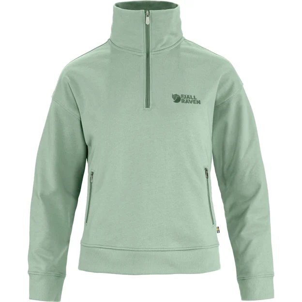 Fjällräven Vardag Half Zip Sweater W Women’s Sweaters & knitwear Green Main Front 93255