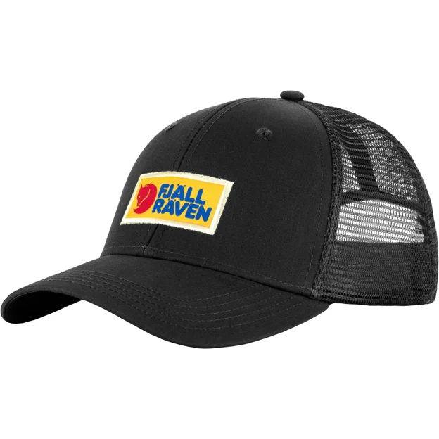 Fjällräven Vardag Långtradarkeps Unisex Caps, hats & beanies Black Main Front 25159