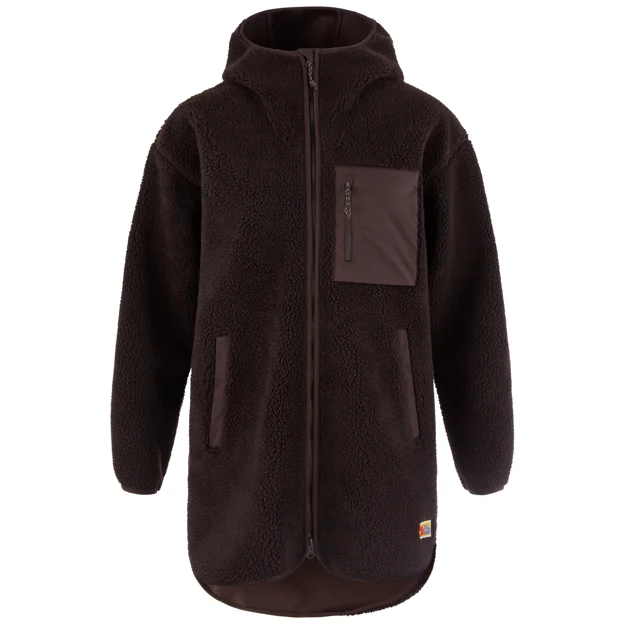 Fjällräven Vardag Pile Fleece Long W Women’s Fleeces Brown, Purple Main Front 104179