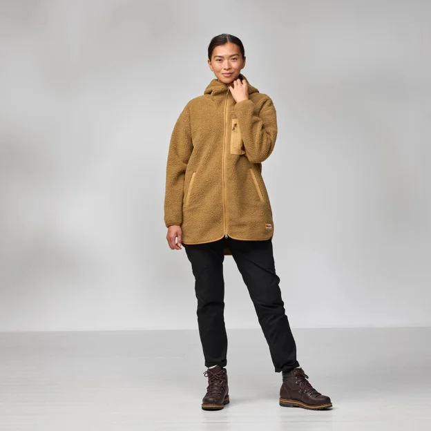 Fjällräven Vardag Pile Fleece Long W Women’s Fleeces Model Model front 94468