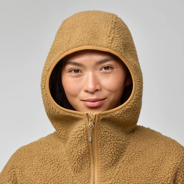Fjällräven Vardag Pile Fleece Long W Women’s Fleeces Model Angle G 94795