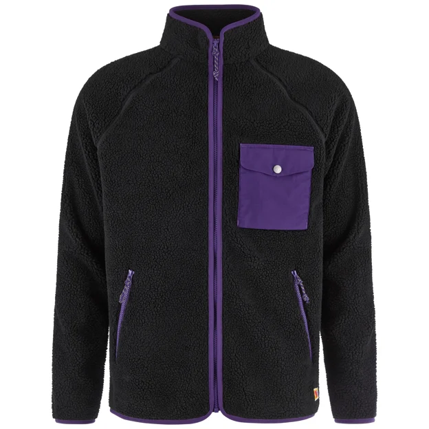 Fjällräven Vardag Pile Fleece M Men’s Outlet Black, Purple Main Front 104164