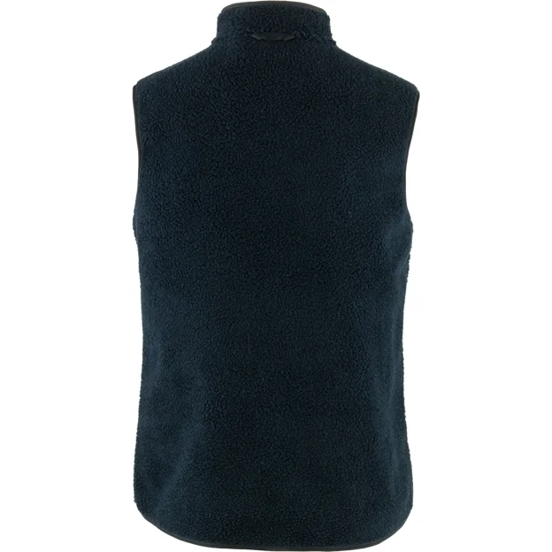 Fjällräven Vardag Pile Fleece Vest W Women’s Outlet Blue Main Back 75822