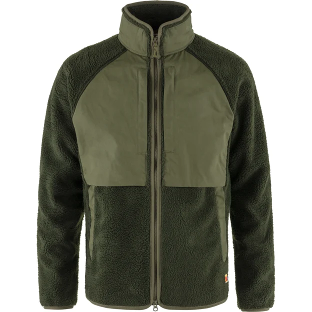 Fjällräven Vardag Pile Jacket M Men’s Outdoor jackets Green Main Front 75799