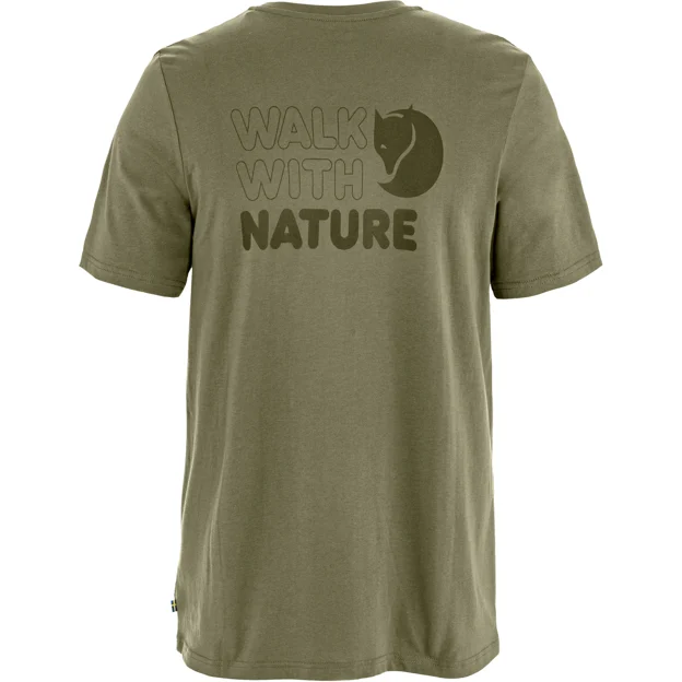Fjällräven Walk With Nature T-shirt M Men’s T-shirts & tank tops Green Main Back 100868